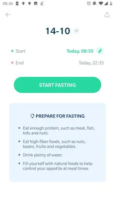 Fasting Tracker android App screenshot 3